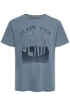 Blend T-Shirt BLEND BHTee Blau/Grau/Hellblau