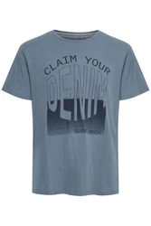 Blend T-Shirt BLEND BHTee Blau/Grau/Hellblau