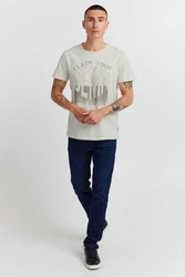 Blend T-Shirt BLEND BHTee Khaki/Creme/Blau/Weiß