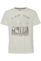 Blend T-Shirt BLEND BHTee Khaki/Creme/Blau/Weiß