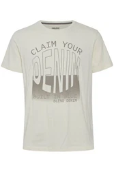 Blend T-Shirt BLEND BHTee Khaki/Creme/Blau/Weiß