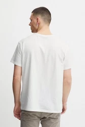 BLEND T-Shirt 'Dinton' Khaki/Beige/Creme/Weiß/Grau