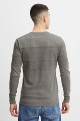 11 Project Strickpullover PRYannis Dunkelgrau/Grau/Hellgrau