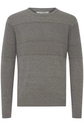 11 Project Strickpullover PRYannis Dunkelgrau/Grau/Hellgrau