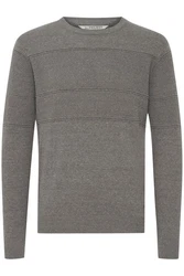 11 Project Strickpullover PRYannis Dunkelgrau/Grau/Hellgrau