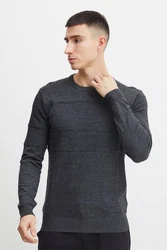11 Project Strickpullover PRYannis Dunkelgrau/Dunkelblau/Grau
