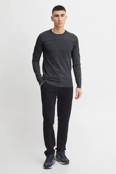 11 Project Strickpullover PRYannis Dunkelgrau/Dunkelblau/Grau