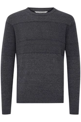11 Project Strickpullover PRYannis Dunkelgrau/Dunkelblau/Grau