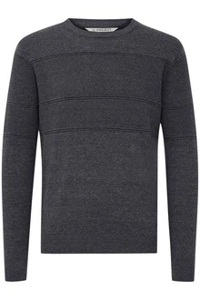11 Project Strickpullover PRYannis Dunkelgrau/Dunkelblau/Grau