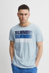 Blend Tee BHTee Herren T-Shirt Hellblau/Blau