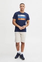 Blend Tee BHTee Herren T-Shirt Hellblau/Dunkelblau/Beige/Blau