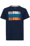 Blend Tee BHTee Herren T-Shirt Hellblau/Dunkelblau/Beige/Blau