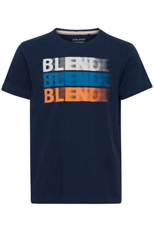 Blend Tee BHTee Herren T-Shirt Hellblau/Dunkelblau/Beige/Blau