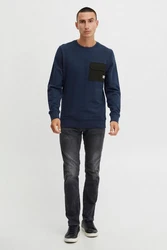11 Project Sweatshirt PRPelle Dunkelblau/Türkis