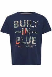 Blend T-Shirt BLEND BHTee Hellblau/Blau/Dunkelgrün/Dunkelblau/Grün