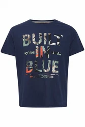Blend T-Shirt BLEND BHTee Hellblau/Blau/Dunkelgrün/Dunkelblau/Grün