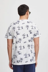 Blend T-Shirt BLEND BHTee Dunkelblau/Weiß/Hellblau/Creme