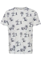 Blend T-Shirt BLEND BHTee Dunkelblau/Weiß/Hellblau/Creme