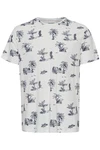 Blend T-Shirt BLEND BHTee Dunkelblau/Weiß/Hellblau/Creme