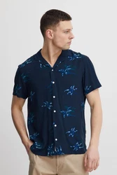 Blend Kurzarmhemd BLEND BHShirt Blau/Hellblau
