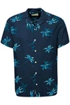 Blend Kurzarmhemd BLEND BHShirt Blau/Hellblau