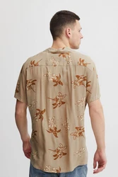 Blend Kurzarmhemd BLEND BHShirt Rot/Khaki/Beige/Braun