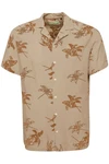 Blend Kurzarmhemd BLEND BHShirt Rot/Khaki/Beige/Braun