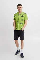 Blend Kurzarmhemd BLEND BHShirt Grün/Neonfarben/Dunkelgrün