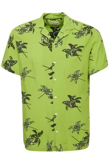 Blend Kurzarmhemd BLEND BHShirt Grün/Neonfarben/Dunkelgrün