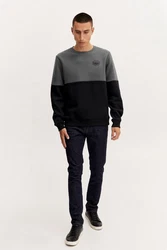 Blend Sweatshirt BLEND BHSweatshirt Dunkelgrau/Schwarz/Grau