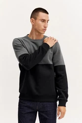Blend Sweatshirt BLEND BHSweatshirt Dunkelgrau/Schwarz/Grau