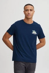 Blend T-Shirt BHTee Dunkelblau/Blau