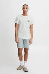 Blend T-Shirt BHTee Grau/Khaki/Hellblau