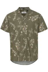 Blend Kurzarmhemd BLEND BHShirt Dunkelgrün/Khaki/Braun