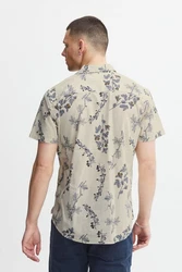 Blend Kurzarmhemd BLEND BHShirt Dunkelblau/Khaki/Beige/Grau
