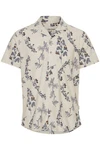 Blend Kurzarmhemd BLEND BHShirt Dunkelblau/Khaki/Beige/Grau