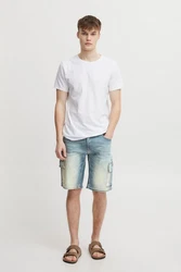 Blend Herren Jeans Shorts Creme/Weiß/Grün/Hellblau