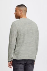 Blend Langarmshirt BLEND BHGrandad Khaki/Hellgrün/Grau