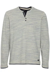 Blend Langarmshirt BLEND BHGrandad Khaki/Hellgrün/Grau