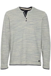 Blend Langarmshirt BLEND BHGrandad Khaki/Hellgrün/Grau