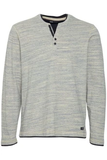 Blend Langarmshirt BLEND BHGrandad Khaki/Hellgrün/Grau Blend Langarmshirt BLEND BHGrandad Khaki/Hellgrün/Grau