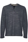 Blend Langarmshirt BLEND BHGrandad Dunkelblau/Grau/Dunkelgrau