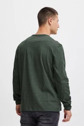 Blend Langarmshirt BLEND BHGrandad Dunkelgrün/Grün