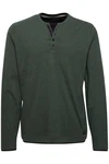 Blend Langarmshirt BLEND BHGrandad Dunkelgrün/Grün