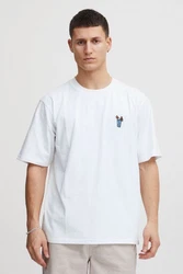 11 Project T-Shirt PRJust Weiß/Hellblau/Creme