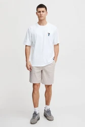 11 Project T-Shirt PRJust Weiß/Hellblau/Creme