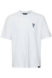 11 Project T-Shirt PRJust Weiß/Hellblau/Creme