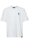 11 Project T-Shirt PRJust Weiß/Hellblau/Creme