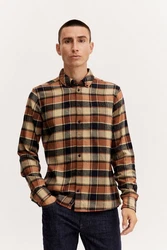 Blend Langarmhemd BHShirt Rot/Braun/Rosa