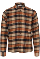 Blend Langarmhemd BHShirt Rot/Braun/Rosa